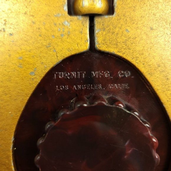 Vintage TURNIT MFG CO Poker Chip & Cards Caddy 1950s Marbled Bakelite with Chips - Picture 6 of 15